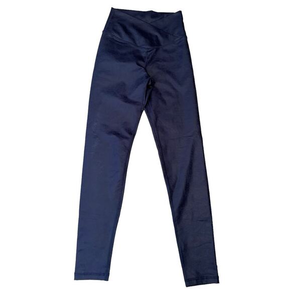 Aerie Offline The Hugger Crossover Leggings High Waisted Crackle Blue Size Small - Picture 4 of 9